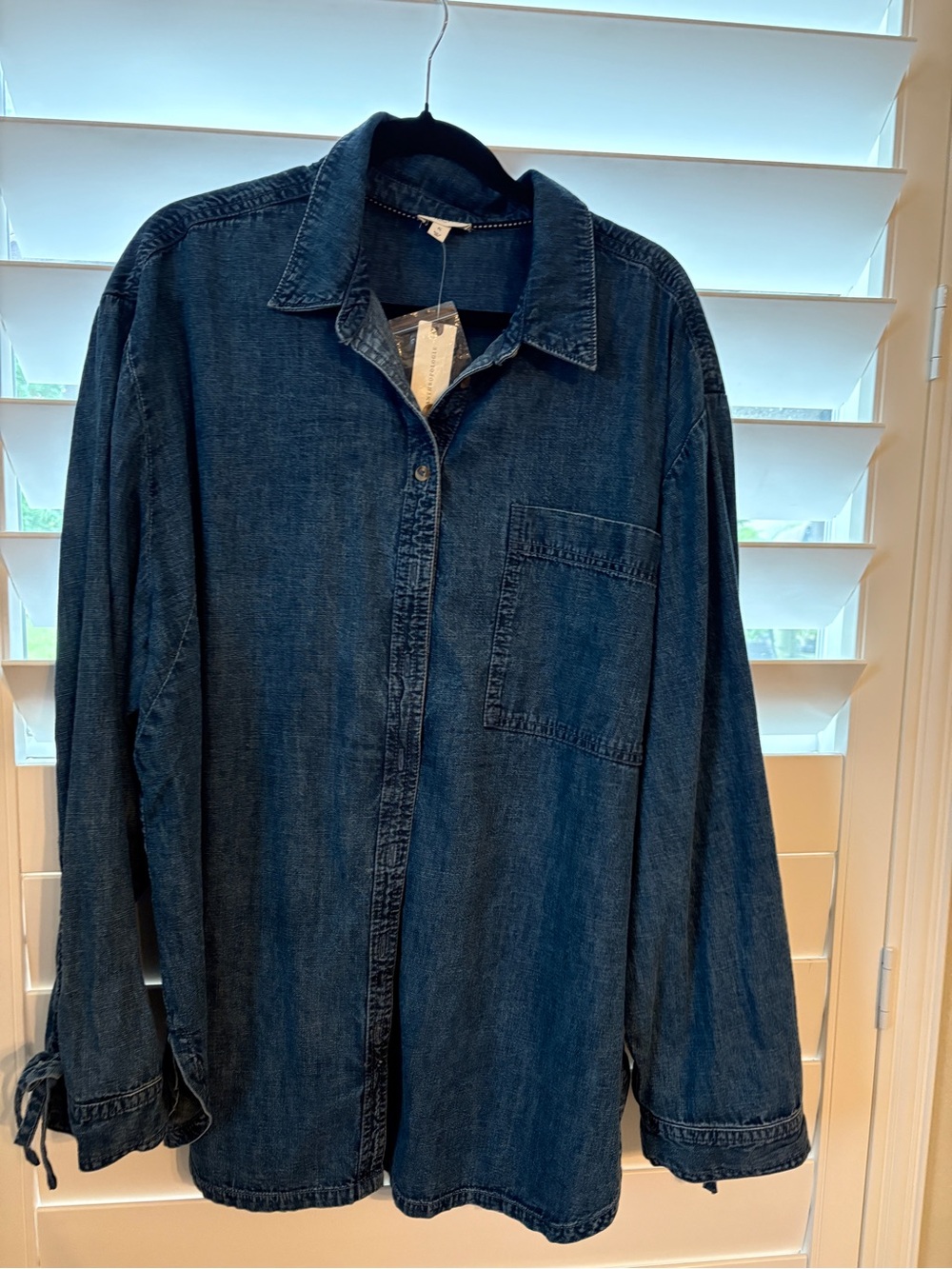 Pilcro Blue Denim Shirt